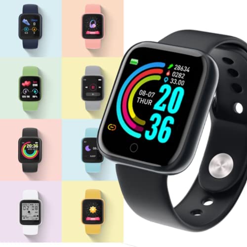D20 Bluetooth Wireless Smart Watch Fitness Band (Black)
