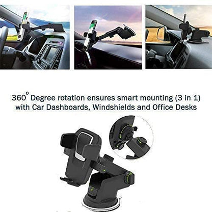 Revolex Zoom Star Pros Car Mobile Holder For Dashboard Black