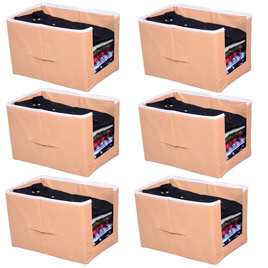 Closet Organizer-Foldable Shirts and Clothing Organizer Stackers (Pack of 6)