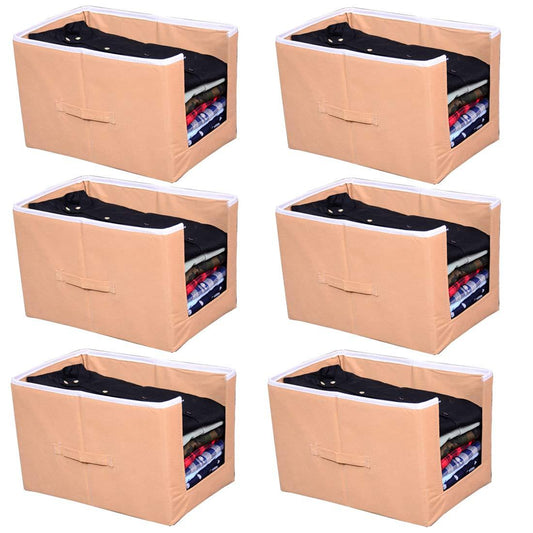 Closet Organizer-Foldable Shirts and Clothing Organizer Stackers (Pack of 6)
