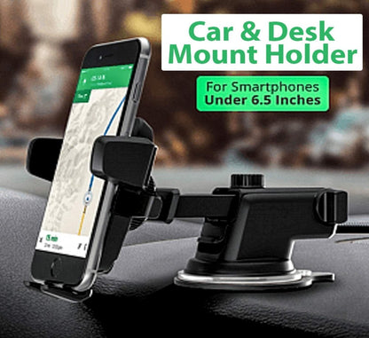 Revolex Zoom Star Pros Car Mobile Holder For Dashboard Black